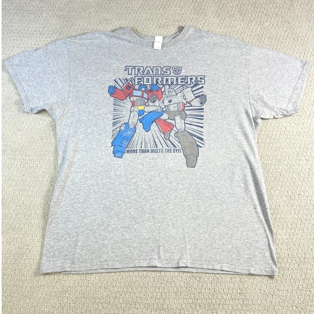 Transformers Megatron Graphic T-Shirt Mens XL Fruit of the Loom Gray Retro G1